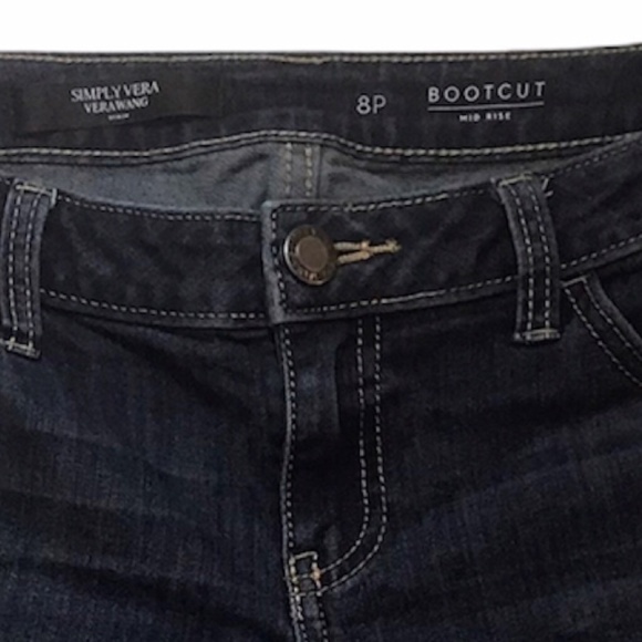 Simply Vera Wang Boot cut jeans Size 8 Petite - Picture 4 of 6
